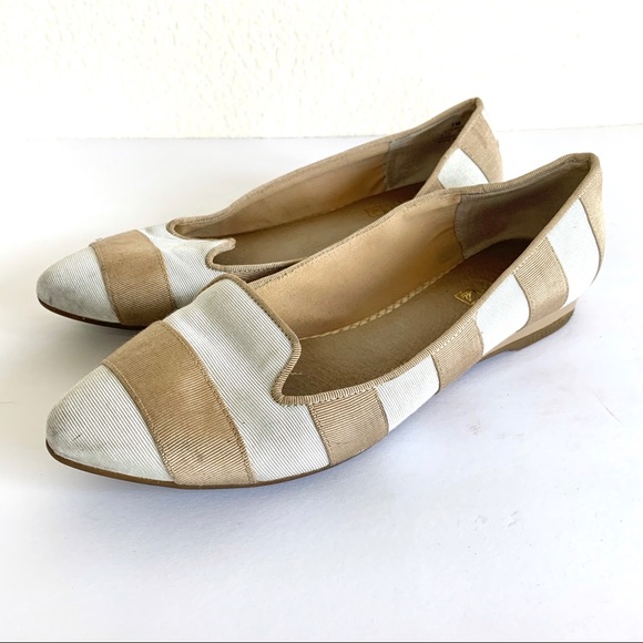 Sperry Top Sider Striped Canvas Point Toe Flats - Picture 8 of 9
